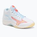 Női röplabda cipő Mizuno Thunder Blade Z Mid fehér/calypso coral/pale banán
