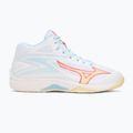 Női röplabda cipő Mizuno Thunder Blade Z Mid fehér/calypso coral/pale banán 2