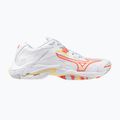 Női röplabda cipő Mizuno Wave Lightning Z8 fehér/calypso coral/pale banán