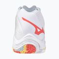 Női röplabda cipő Mizuno Wave Lightning Z8 Mid fehér/calypso coral/pale banán 3