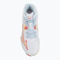 Női röplabda cipő Mizuno Wave Lightning Z8 Mid fehér/calypso coral/pale banán 5