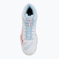 Női röplabda cipő Mizuno Wave Voltage 2 Mid fehér/calypso coral/pale banán 5