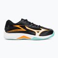 Gyermek röplabda cipő Mizuno Lightning Star Z7 fekete/angol/jégzöld 2