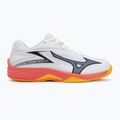Mizuno Lightning Star Z7 fehér/tüzes korall 2/citrus gyerek röplabdacipő 2