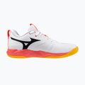 Mizuno Wave Momentum Pro röplabdacipő fehér/tüzes korall 2/citrus 2