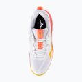 Mizuno Wave Momentum Pro röplabdacipő fehér/tüzes korall 2/citrus 5