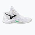 Röplabdacipő Mizuno Wave Momentum Pro Mid white/black/frozen emerald 8