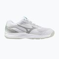 Gyermek röplabdacipő Mizuno Cyclone Speed 5 fehér/fekete/fagyasztott smaragdzöld