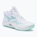 Női röplabda cipő Mizuno Wave Momentum Elite Mid fehér/kék színű