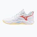 Női röplabda cipő Mizuno Wave Momentum Pro fehér/calypso coral/pale banán 2