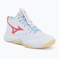 Női röplabda cipő Mizuno Wave Momentum Pro Mid fehér/calypso coral/pale banán