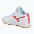 Női röplabda cipő Mizuno Wave Momentum Pro Mid fehér/calypso coral/pale banán 3