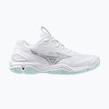 Női kézilabda cipő Mizuno Wave Stealth 6 fehér/kék árnyalatú Mizuno Wave Stealth 6 fehér/kék színű 8
