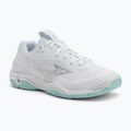 Női kézilabda cipő Mizuno Wave Stealth 6 fehér/kék árnyalatú Mizuno Wave Stealth 6 fehér/kék színű