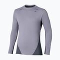 Férfi hosszú ujjú futópóló Mizuno Tech Thermal Charge quiksilver