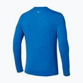 Férfi futó hosszú ujjú Mizuno Core Impulse Half Zip Tee hercegnő kék 2