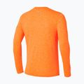 Férfi Mizuno Core Impulse Half Zip Tee tangelo futás hosszú ujjú ruha 2