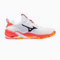 Mizuno Wave Stealth Neo 2 fehér/gyöngykorall 2/citrus kézilabdacipő 2