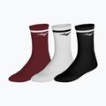 Zokni Mizuno Training With Line 3 pairs sun dried tomato/white/black