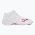 Női röplabdacipő Mizuno Lightning Select Mid white/rose elegance/lava falls 2