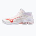 Női röplabdacipők Mizuno Wave Lightning Pro Mid white/rose elegance/lava falls