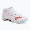 Női röplabdacipők Mizuno Wave Lightning Pro Mid white/rose elegance/lava falls
