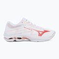 Női röplabdacipők Mizuno Wave Lightning Pro white/rose elegance/lava falls 2