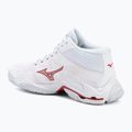 Női röplabdacipő Mizuno Wave Lightning Elite Mid white/rose elegance/lava falls 3