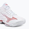 Női röplabdacipő Mizuno Wave Lightning Elite Mid white/rose elegance/lava falls 7