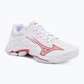 Női röplabdacipő Mizuno Wave Lightning Elite White/Rose Elegance/Lava Falls
