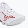 Női röplabdacipő Mizuno Wave Lightning Elite White/Rose Elegance/Lava Falls 7