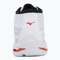 Röplabda cipő Mizuno Wave Lightning Pro Mid white/black/fiery red 6