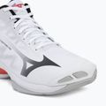 Röplabda cipő Mizuno Wave Lightning Pro Mid white/black/fiery red 7