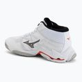 Röplabdacipő Mizuno Wave Lightning Elite Mid white/black/fiery red 3