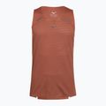 Férfi futópóló Mizuno Tech Light Tank copper brown