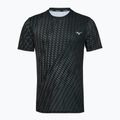 Férfi futópóló Mizuno Core Graphic Tee black/gray