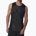 Férfi futópóló Mizuno Active DryAeroFlow Graphic Tank Top black/gray