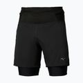 Férfi futóshort Mizuno Trail Multipocket 2in1 black