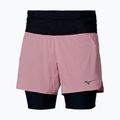 Női futónadrág Mizuno Trail Multipocket 2In1 Short rose elegance