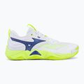 Röplabdacipő Mizuno Wave Momentum Elite white/lightning yellow/dazzling blue 2