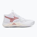 Női röplabdacipő  Mizuno Wave Momentum Elite Mid White/Rose Elegance/Lava Falls 2