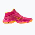 Röplabda cipő Mizuno Wave Lightning Elite Mid pink tetra/fortune yellow/light 2