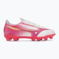 Gyerek focicipő Mizuno Alfa III Select Jr FG white/fuchsia purple 2