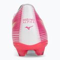 Gyerek focicipő Mizuno Alfa III Select Jr FG white/fuchsia purple 6