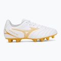 Gyerek focicipő Mizuno Monarcida Neo III Select FG white/mp gold 2