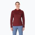 Női trekking pulóver Rab Force Hoody deep heather