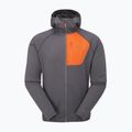 Férfi pulóver Rab Superflux Hoody graphene/firecracker 9