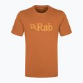 Férfi Rab Stance Tech Sketch vörös föld póló