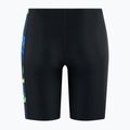Gyerek úszónadrág Speedo Allover Panel Jammer black / blue flame / bright yellow / green 2