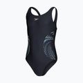 Speedo Plastisol Placement Muscleback gyermek egyrészes fürdőruha fekete 8-0832414380 3